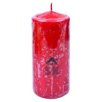 VELA PILLAR 7X15CM VERM CX24