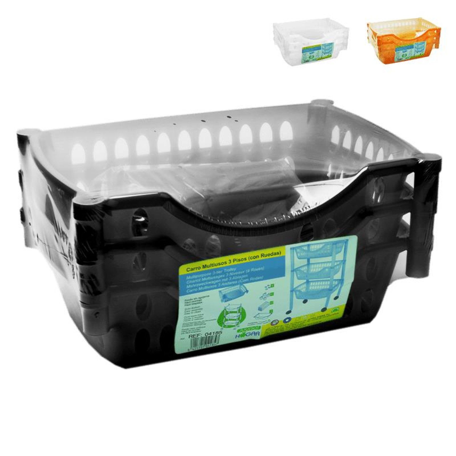 CARRO MULTIUSOS PLASTICO BRANCO 01185 CX8 CARRO MULTIUSOS PLASTICO BRANCO 01185 CX8