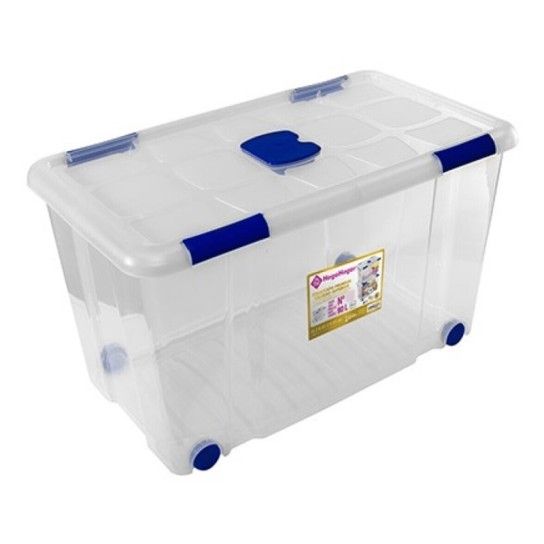 CAIXA PLASTICO N 8 C/RODAS 86L REF. 18930