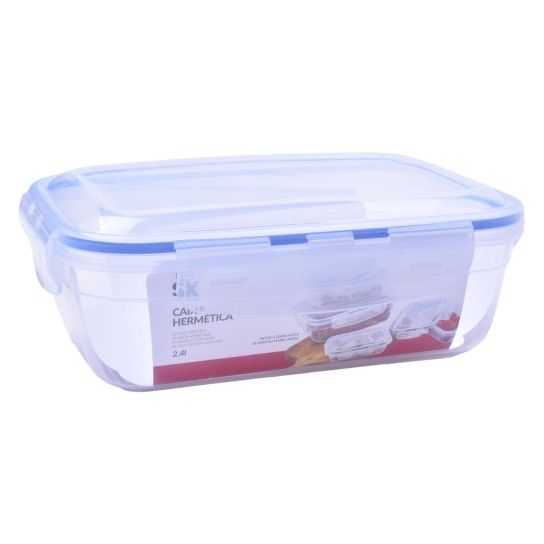 CAIXA HERMETICA 2,4L RECT ASD066 CX24