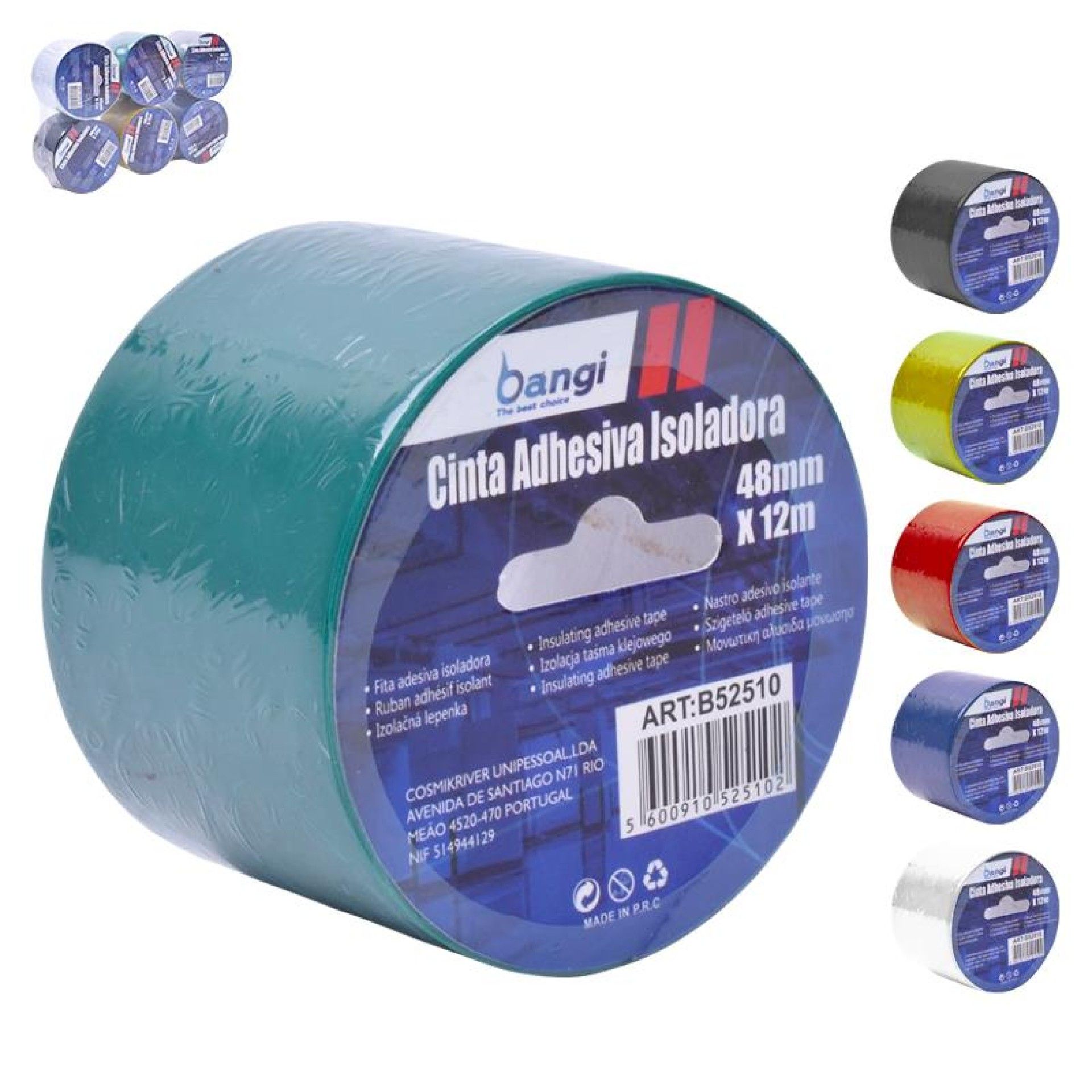 FITA ADESIVA CORES 12X48MM REF. B52510 CX6 FITA ADESIVA CORES 12X48MM REF. B52510 CX6
