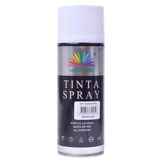 TINTA EM SPRAY 400ML BRANCO MATE 1007