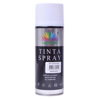 TINTA EM SPRAY 400ML BRANCO MATE 1007