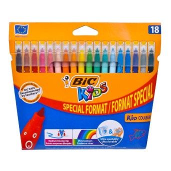 BIC MARCADOR KIDS COULEUR CONJ 18 SORT