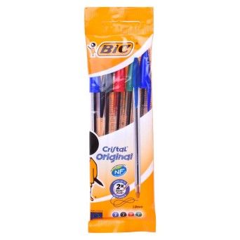 CANETA BIC CRISTAL 5UNI. SORT.