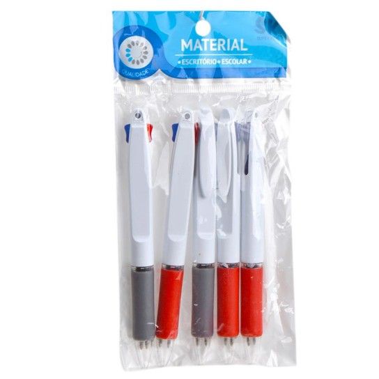 CANETAS CONJ. 5) AZ+VRM 1799-014-05