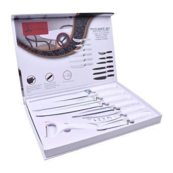 SET 6 FACAS+DESCASCADOR 2830-030-B CX30