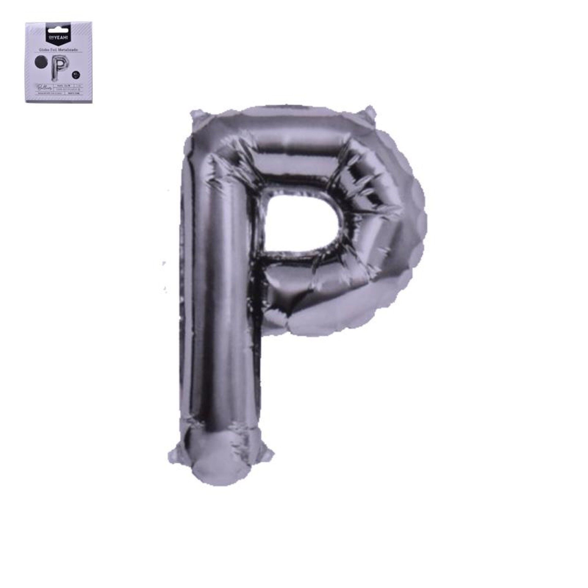 BALAO POLIAMIDA LETRA P 41CM BALAO POLIAMIDA LETRA P 41CM