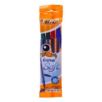 CANETA BIC SOFT PACK 4