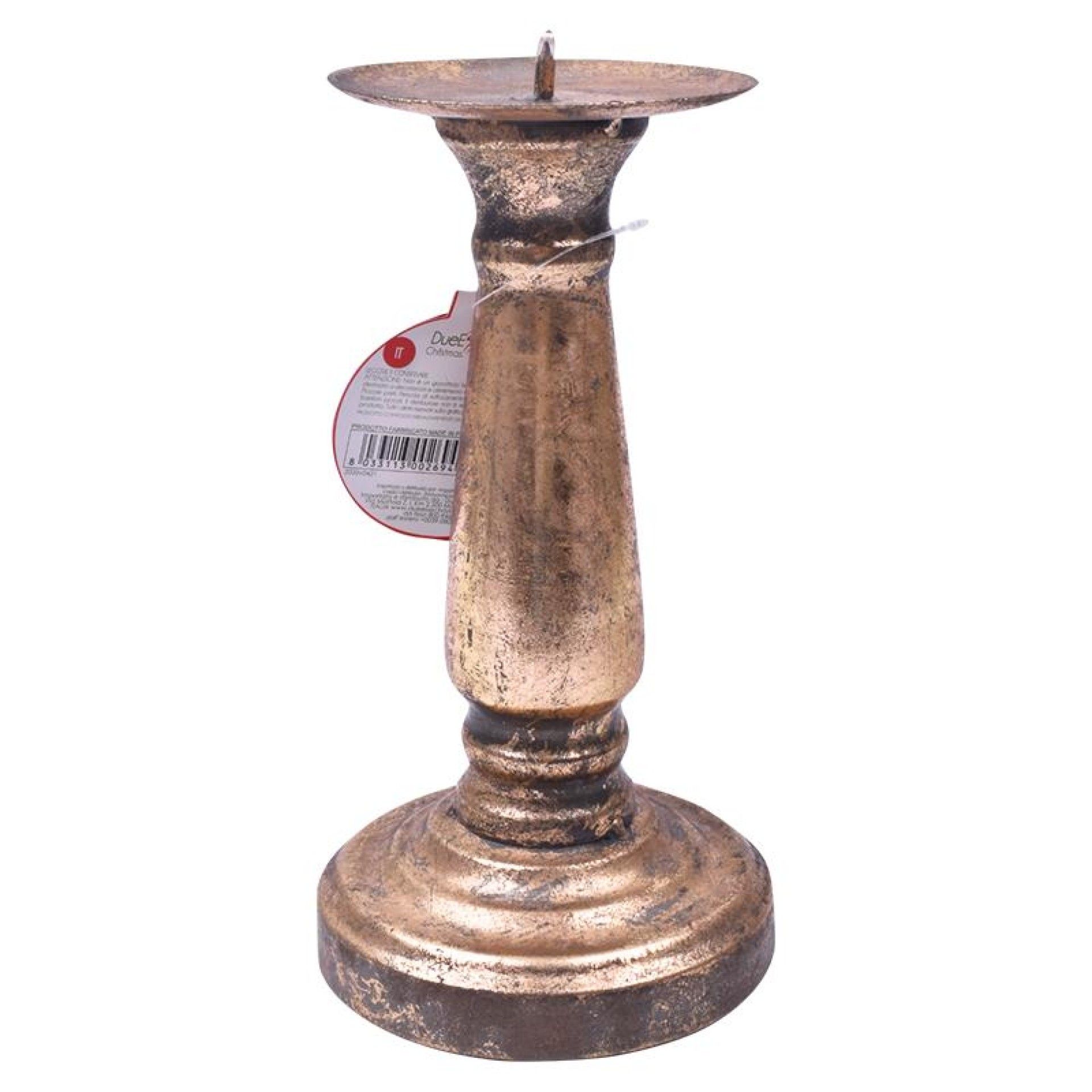 CASTIÇAL METAL 22CM OURO ANTIGO 19AT0 CASTIÇAL METAL 22CM OURO ANTIGO 19AT0