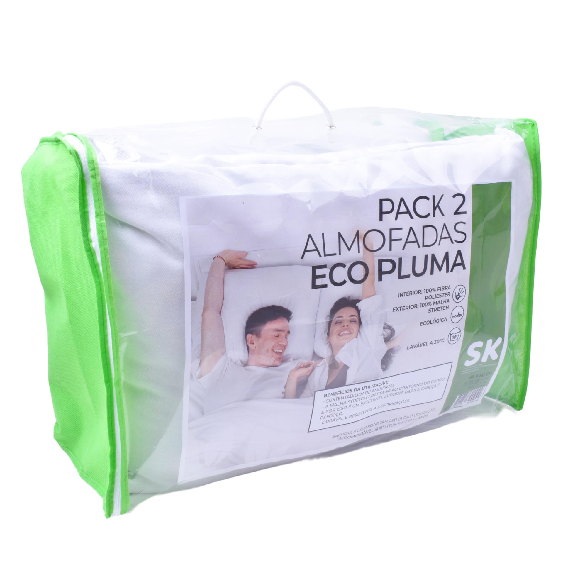 CJ 2 ALMOFADAS ECO PLUMA 45×60CM CJ 2 ALMOFADAS ECO PLUMA 45×60CM