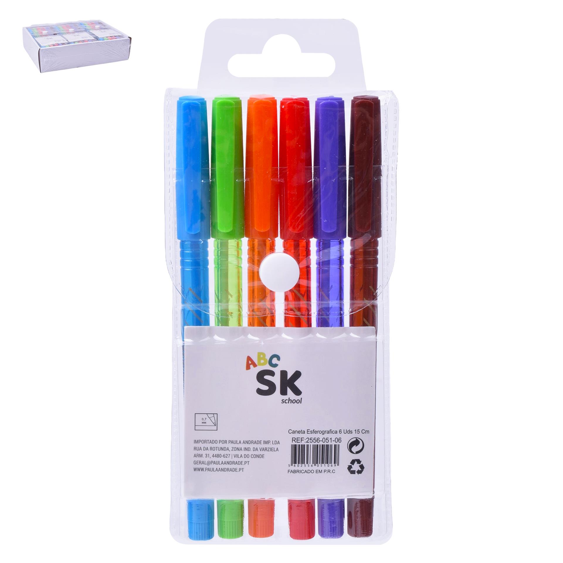 CANETA ESF 6UN 15CM 2556-051-06 CX288 CANETA ESF 6UN 15CM 2556-051-06 CX288