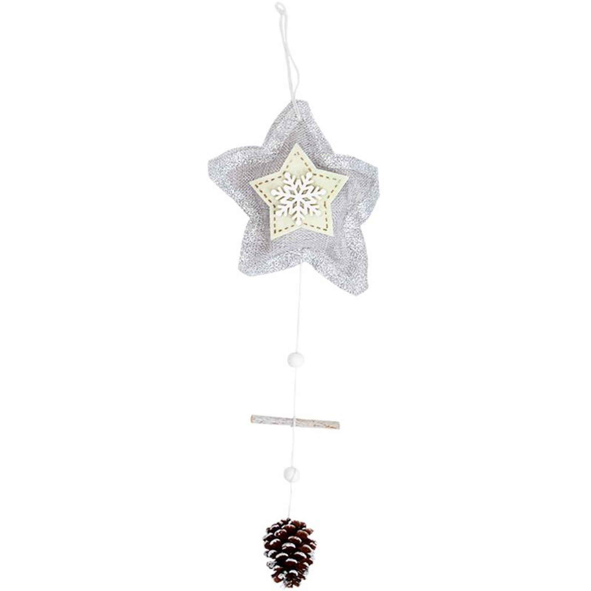 ESTRELA NATAL CINZA C/ PINHA ESTRELA NATAL CINZA C/ PINHA