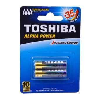 TOSHIBA BLISTER 2 PILHAS LR03GCHBP2SS