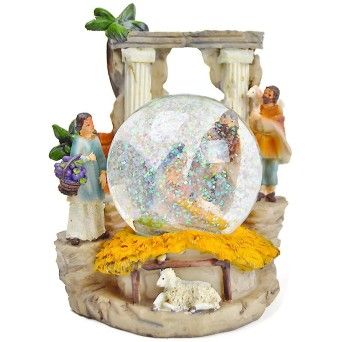 PRESEPIO C/ GLOBO VIDRO 10CM