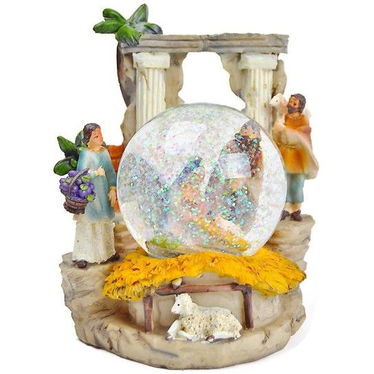 PRESEPIO C/ GLOBO VIDRO 10CM