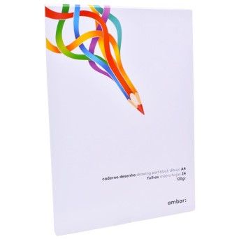 CADERNO DESENHO A4 24FLS