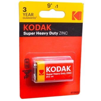 KODAK PILHA ZINCO 9V 22054