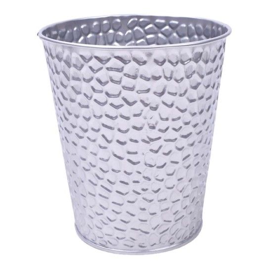 VASO METAL PRATA 12CM