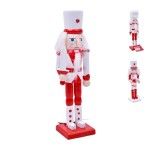 QUEBRA NOZES 4ASS VERM/BRANCO 18CM