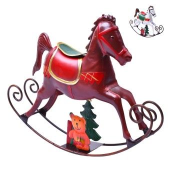 DEC NATAL CAVALO METAL 34CM 154047