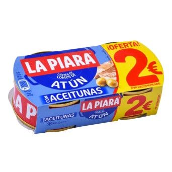 LA PIARA PATE ATUM+AZEITONAS 2X75G PV2