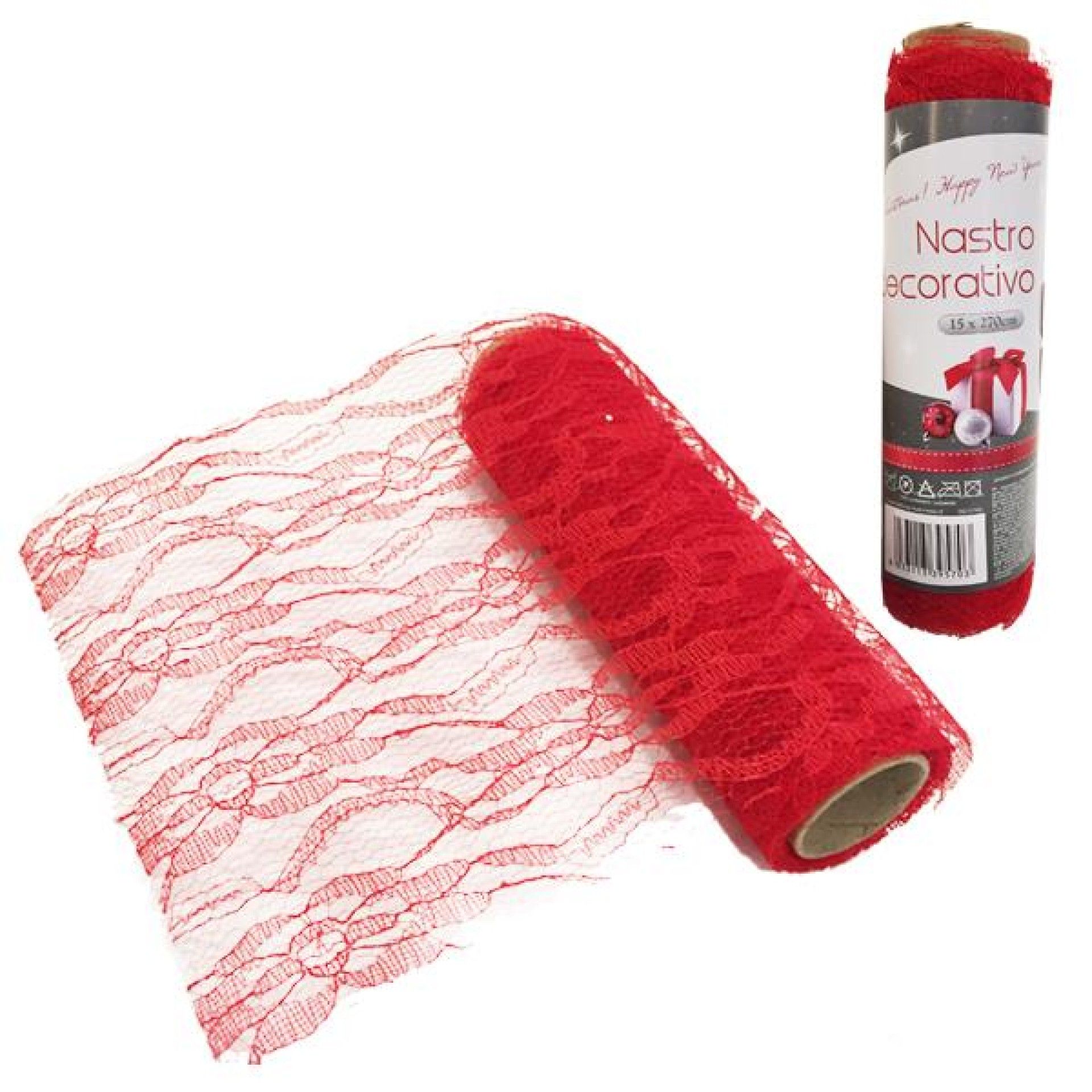 FITA ORGANZA NATAL 15X270CM VERM. FITA ORGANZA NATAL 15X270CM VERM.