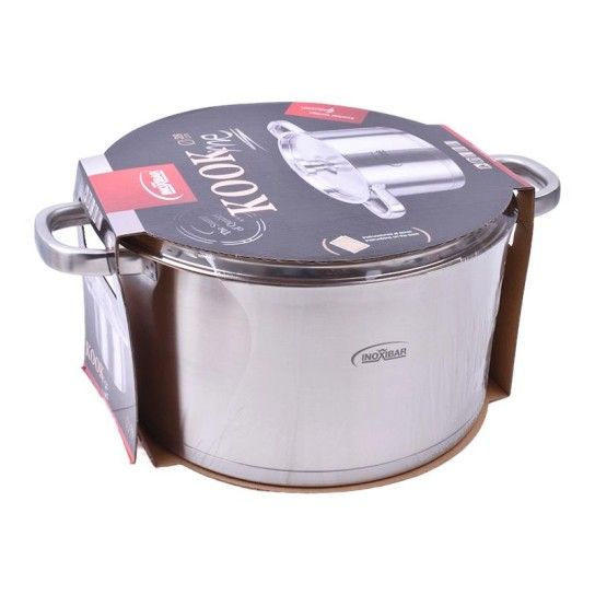 CAAROLA  ALTA C/TAMPA INOX KOOK ME 24CM