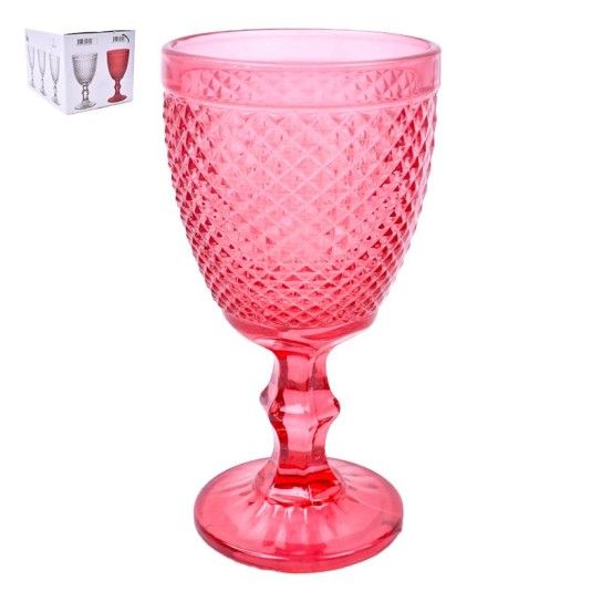 CONJ. 6 COPOS VERMELHO 300ML