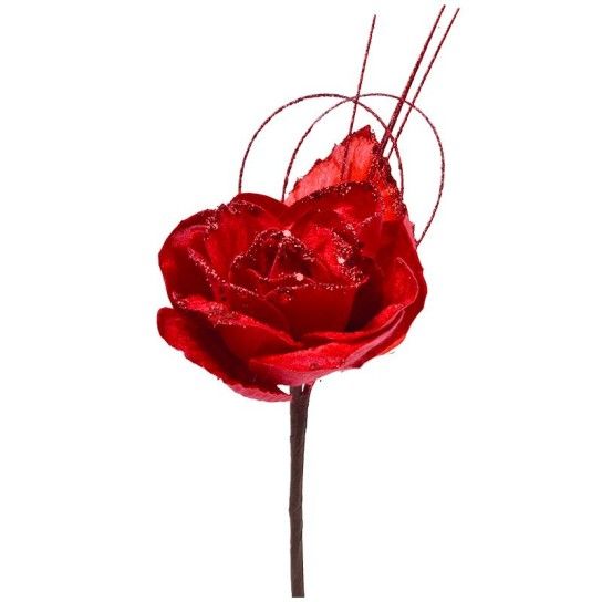 ROSA C/HASTE CURTA M.925033 VERMELHO