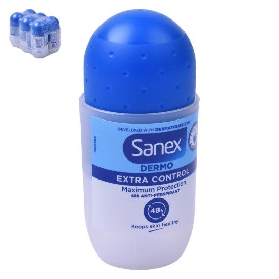 SANEX ROLL-ON EXTRA CONTROL 50ML CX6