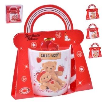 SET CANECA E COLHER 7,2X7,2  2645105-06 CX96