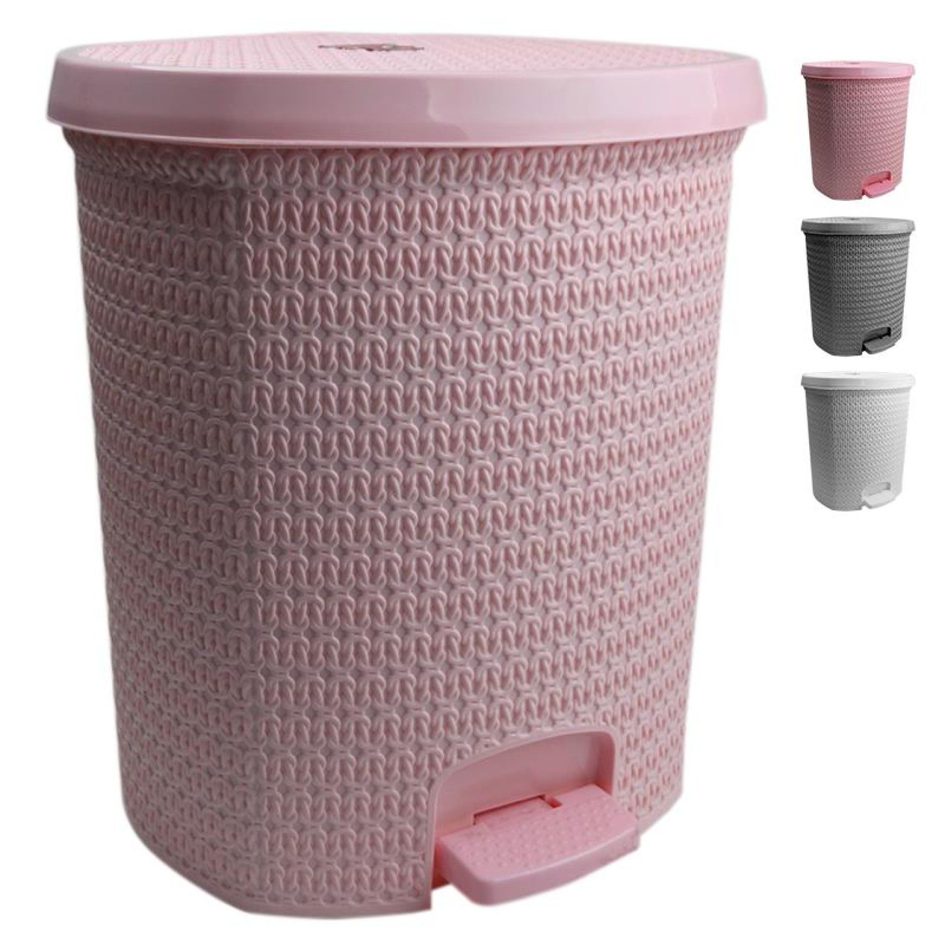 BALDE KNIT C/ INTERIOR + PEDAL 25L TP4504 BALDE KNIT C/ INTERIOR + PEDAL 25L TP4504