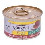 GOURMET GOLD GATO PATO+ESPINAF85G