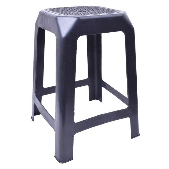 BANCO PLASTICO PRETO 25X25X45CM