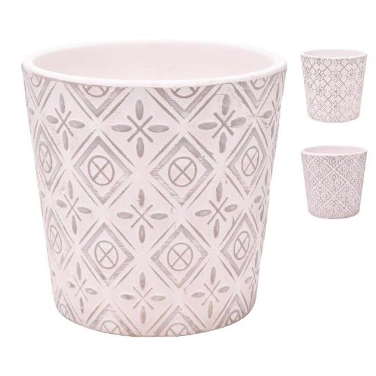 VASO CERAMICA CINZA 25216 VASO CERAMICA CINZA 25216