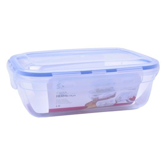 CAIXA HERMETICA 1,5L RECT ASD065 CX24