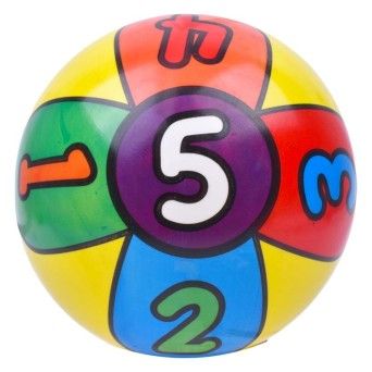 BOLA FLORES/NUMEROS 23CM