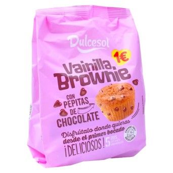 BROWNIE BAUNILHA C/PEP CHOC 125G PV1