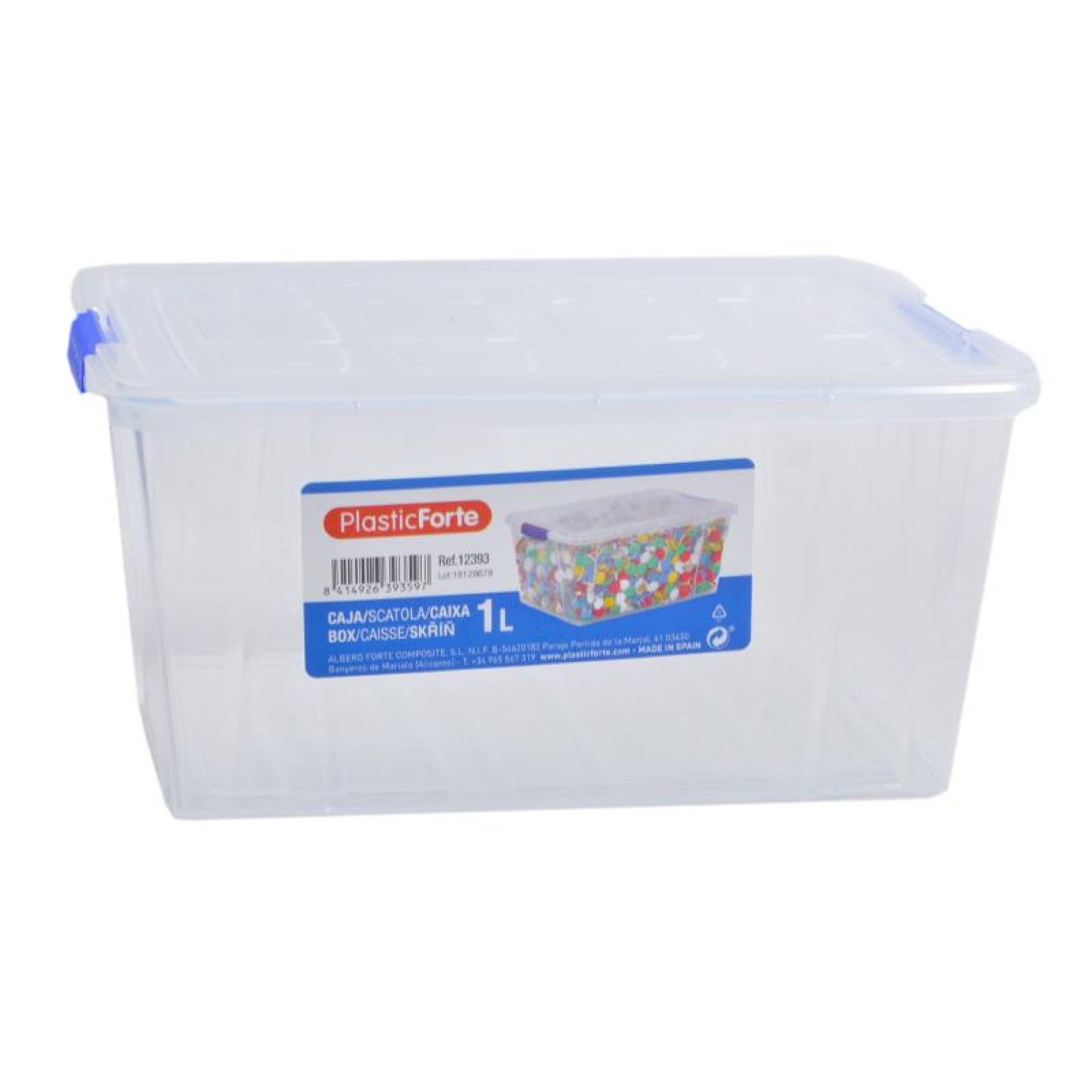 CAIXA PLAST. 1000ML AZUL CAIXA PLAST. 1000ML AZUL