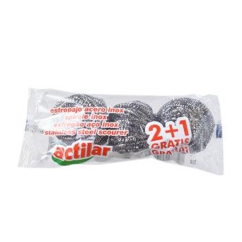 ESFREGAO AO INOX 2+1