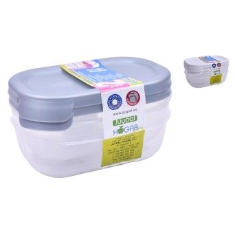 PLASTICO CONJ. 2 CAIXAS 0.50L 01280