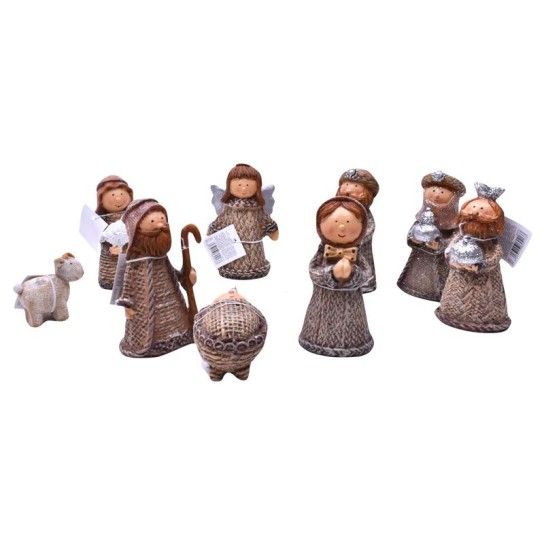 PRESEPIO CERAMICA 9PS 11CM