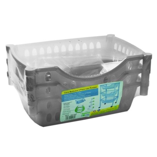 CARRO MULTIUSOS PLASTICO PR/BR. 18185