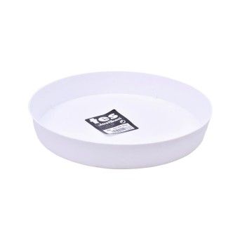 PLASTICO PRATO VASO BRANCO 8711
