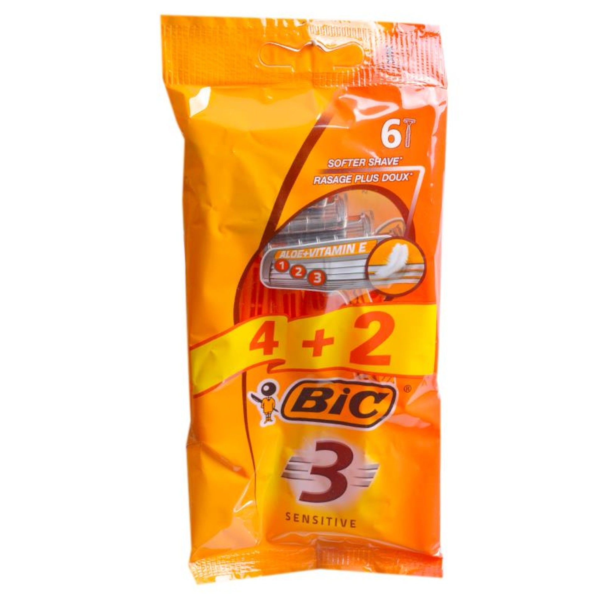 GILETES BIC SENSITIVE 3 4+2UNI GILETES BIC SENSITIVE 3 4+2UNI