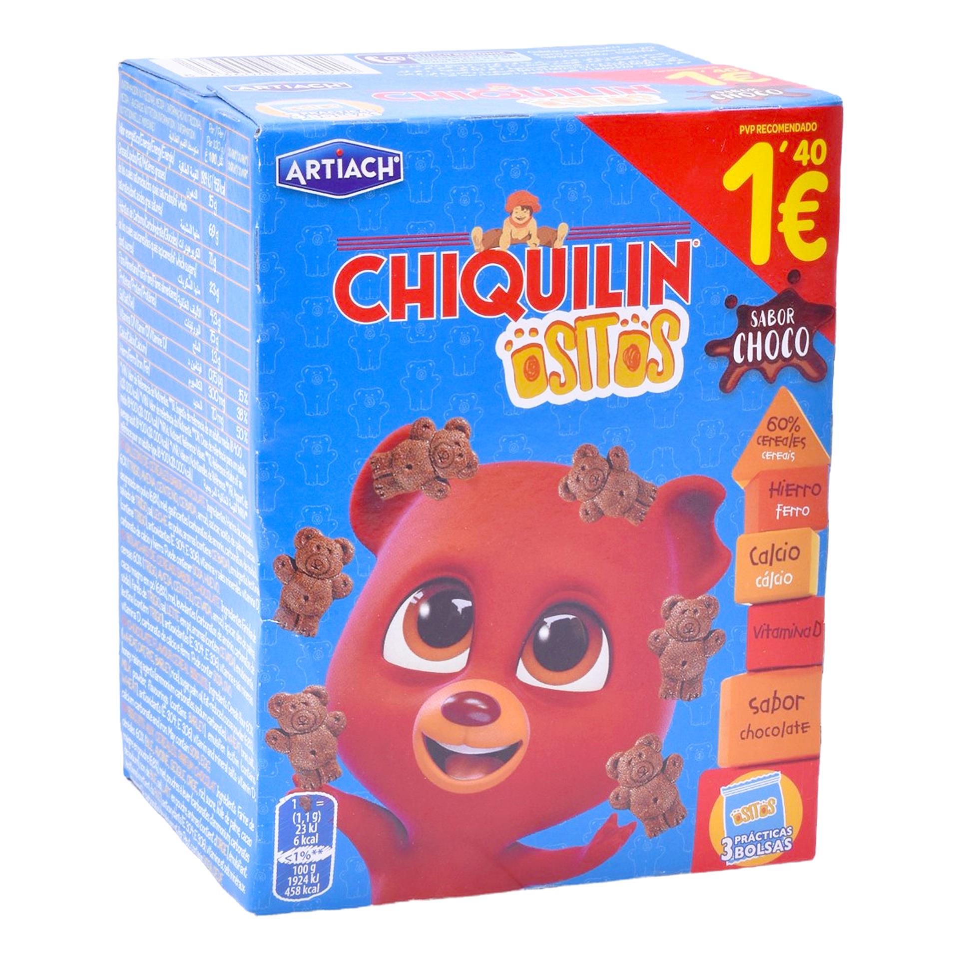 CHIQUILIN OSITOS CHOC 120G PV1.4 CHIQUILIN OSITOS CHOC 120G PV1.4