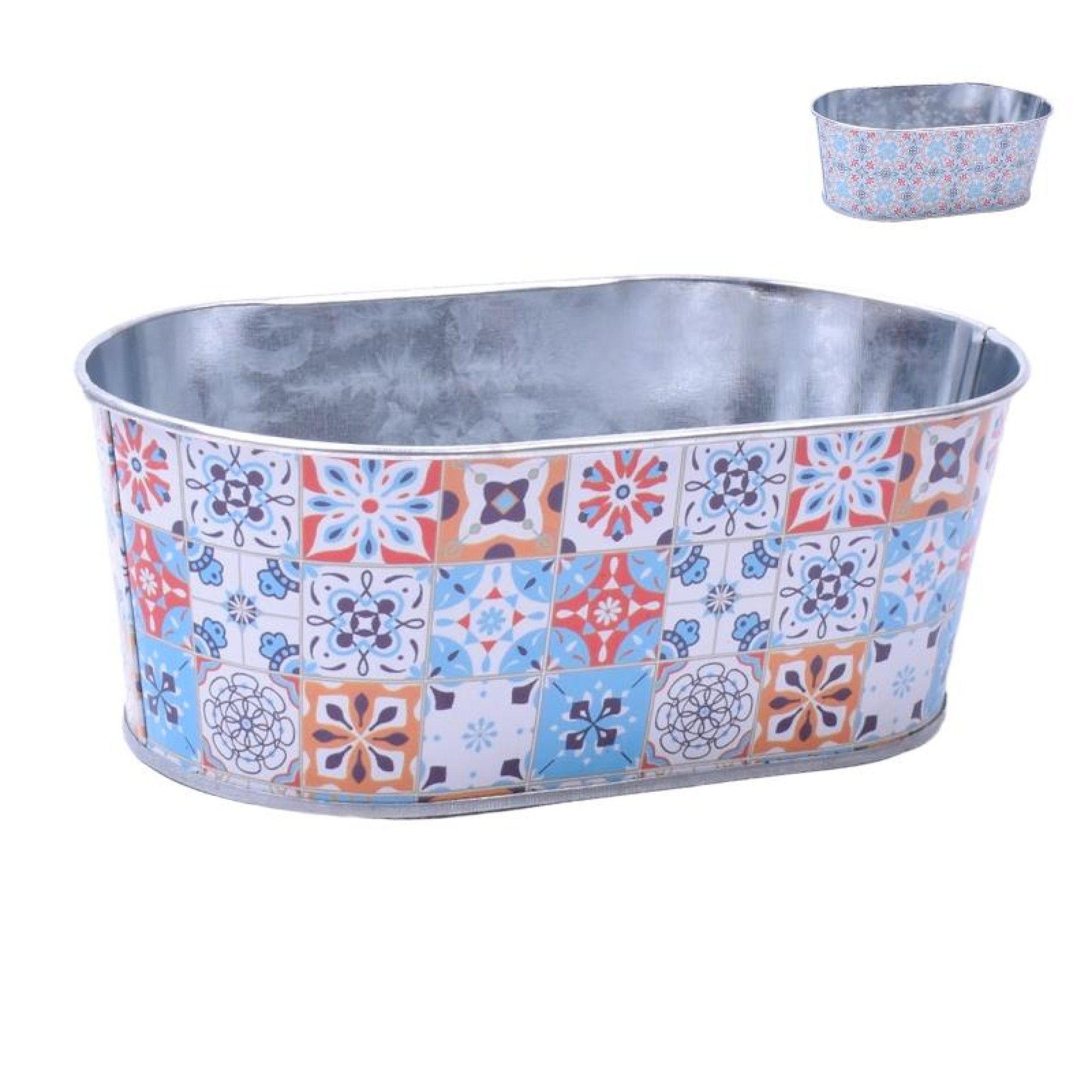 VASO METAL OVAL 12413 CX24 VASO METAL OVAL 12413 CX24