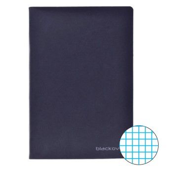CADERNO A5 CAPA PRETA QUAD.