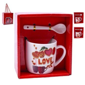 SET CANECA E COLHER 7,2X7,2 2645-109-06 CX120